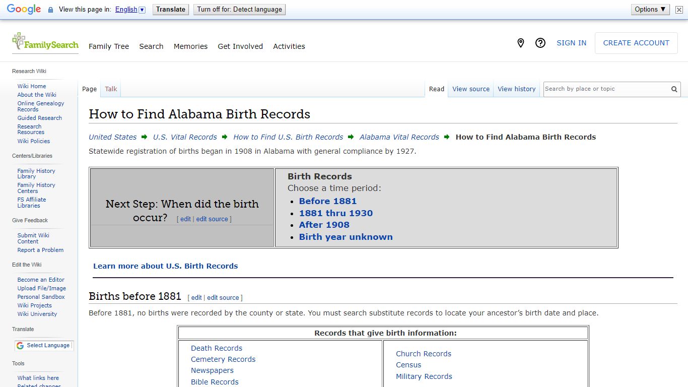 How to Find Alabama Birth Records • FamilySearch